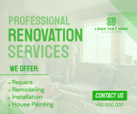 Pro Renovation Service Facebook Post