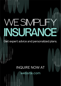 Abstract Simple Insurance Poster