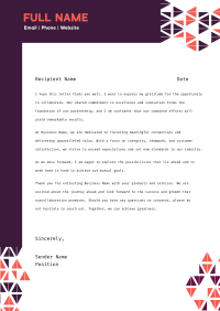 Geometric Generic Pattern  Letterhead