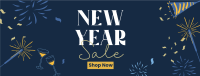 New Year Sparklers Sale Facebook Cover Image Preview