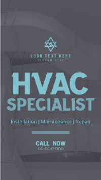 Minimalist HVAC Expert Instagram Story