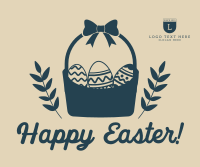 Easter Egg Basket Facebook Post Design