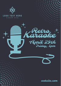 Vintage Karaoke Poster