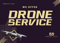 Drone Photography Service Postcard Image Preview