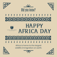 Decorative Africa Day Instagram Post