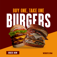 Double Burgers Promo Instagram Post