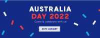 Confetti Australia Day Facebook Cover Design