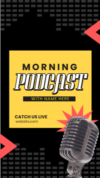 Morning Podcast Stream Instagram Story