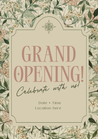 Elegant Floral Opening Flyer