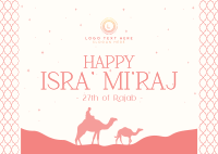 Celebrating Isra' Mi'raj Journey Postcard