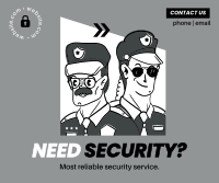 The Best Guard Service Facebook Post Design