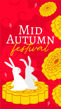 Bunny Mid Autumn Festival Facebook Story