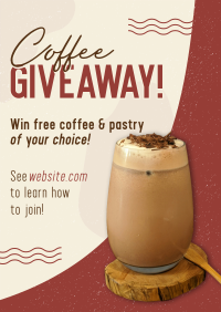 Coffee Giveaway Cafe Poster