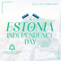 Majestic Estonia Independence Day Linkedin Post