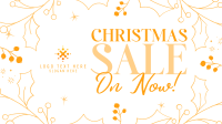 Decorative Christmas Sale Facebook Event Cover