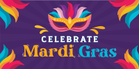 Celebrate Mardi Gras Twitter Post