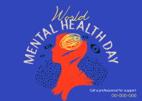 Support Mental Health Postcard