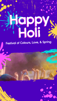 Holi Celebration Facebook Story