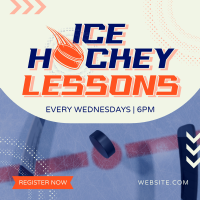 Ice Hockey Lessons Linkedin Post