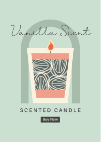 Illustrated Scented Candle Flyer