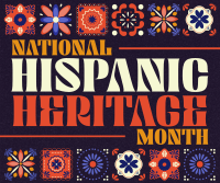 Hispanic Heritage Month Tiles Facebook Post