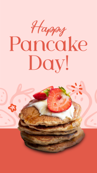 Strawberry Pancakes Facebook Story