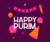 Purim Jewish Festival Facebook Post