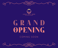 Elegant Grand Opening Facebook Post