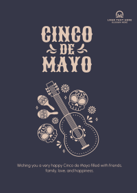 Bright and Colorful Cinco De Mayo Poster