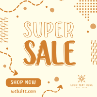 Quirky Super Sale Instagram Post