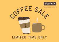 Coffee Sale Postcard