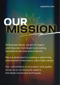 Creatives Company Mission Flyer