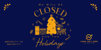 Closed for the Holidays Twitter Post Design