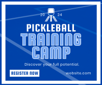 Classic Sporty Pickleball Training Facebook Post