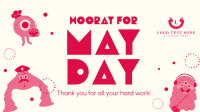 Hooray May Day Facebook Event Cover