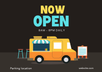 Food Truck Opening Postcard