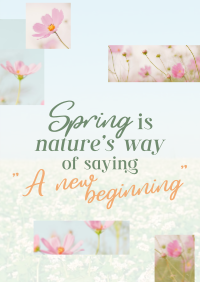 Spring Quote Poster