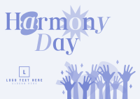 Simple Harmony Day Postcard