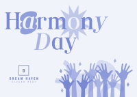 Simple Harmony Day Postcard