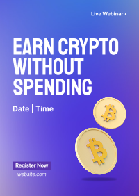 Earn Crypto Live Webinar Poster