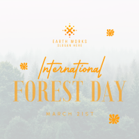 Minimalist Forest Day Instagram Post Image Preview