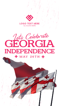 Let's Celebrate Georgia Independence Instagram Story