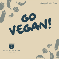 Go Vegan Instagram Post Design