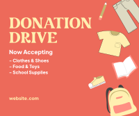 Donation Drive Facebook Post