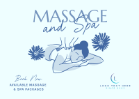 Serene Massage Postcard