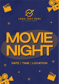 Grunge Movie Night Flyer