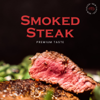 Smoked Steak Instagram Post Design