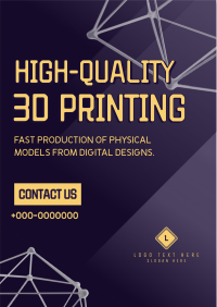 Quality 3D Printing Flyer