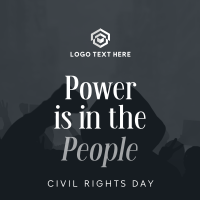 Strong Civil Rights Day Quote Linkedin Post