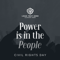 Strong Civil Rights Day Quote Linkedin Post